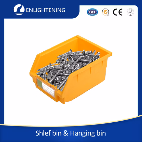 Изготовленная на заказ большая маленькая промышленная штабелируемая подвесная полка для хранения запасных частей, инструментальная доска, винтовая стойка, пластиковый контейнер для хранения для гаража/мастерской/оборудования